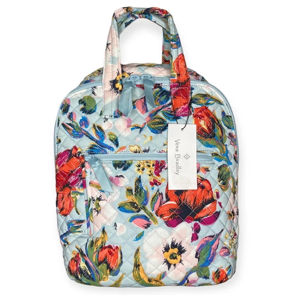 Vera Bradley Mini Totepack in Cotton Sea Air Floral Quilted